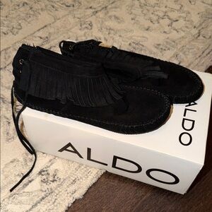 Aldo Ferrise Black Fringe Women’s Boots
